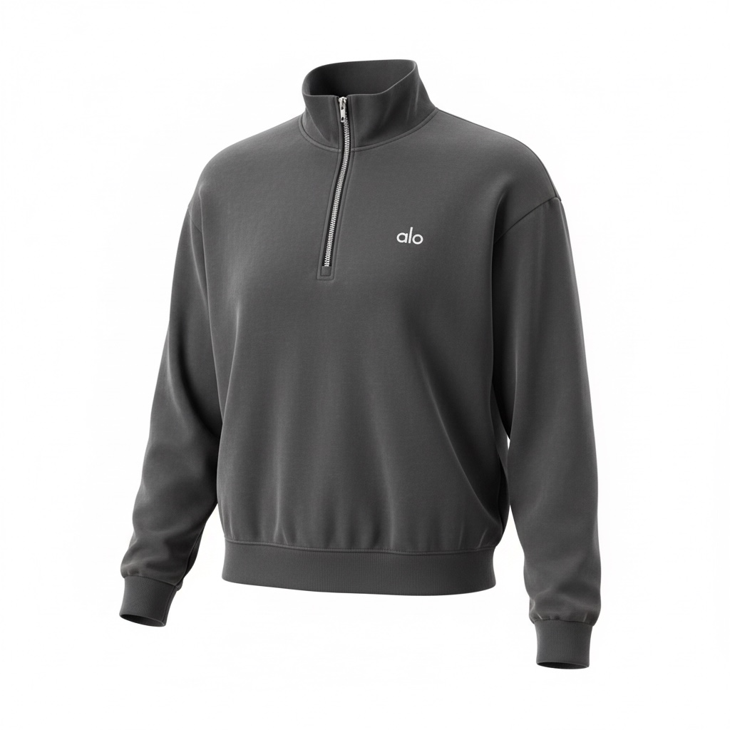 Accolade quarter zip dark grey