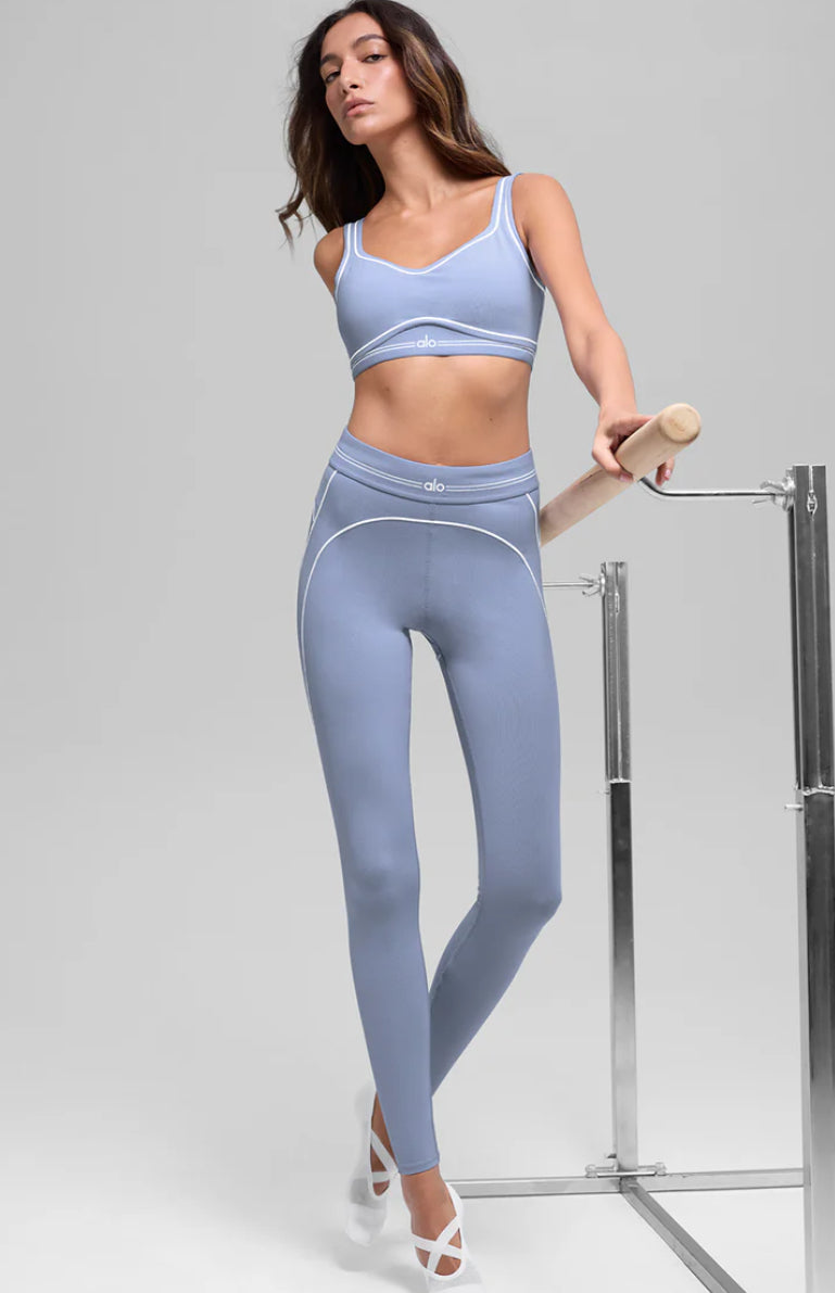 Airbrush High-Waist Heart Throb Set Blue